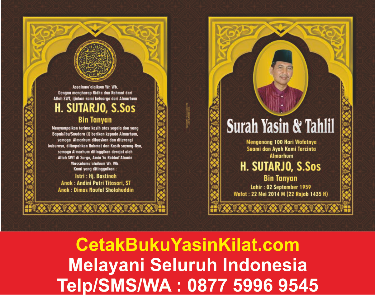 Download Buku Yasin Dan Tahlil Siap Cetak